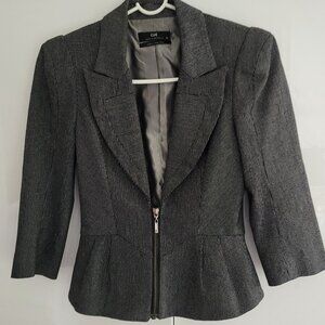 Cue Australia Cropped Peplum Blazer Size 2